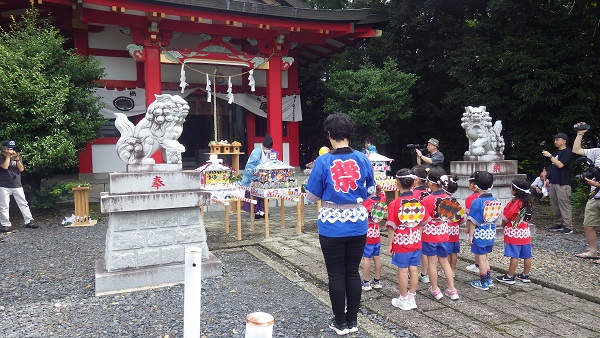 山本浅間神社例祭(年長組)