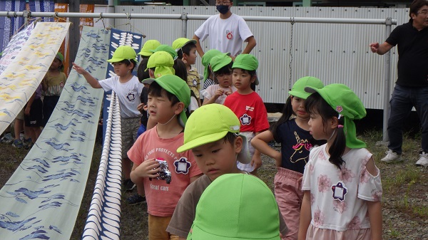 中川染工場見学(年長組)②