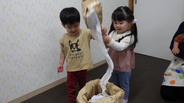 お餅つき体験をしたよ♪(ばなな組)